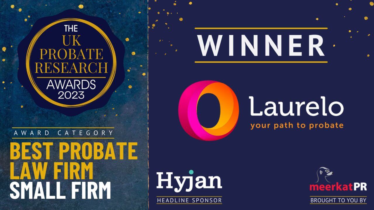 Laurelo Wins BEST PROBATE LAW FIRM (small) at the 2023 PROBIES!