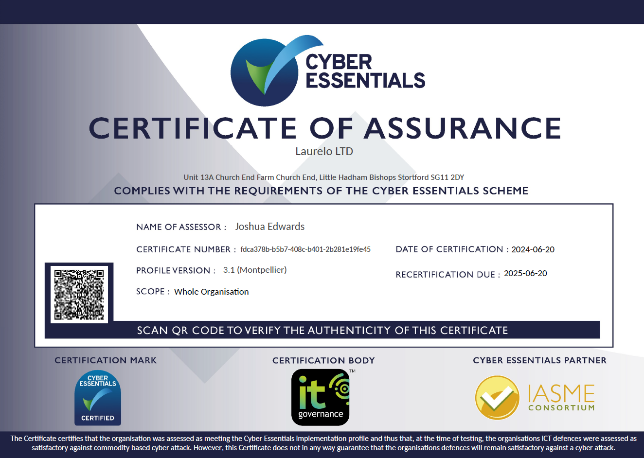 Laurelo Achieves Cyber Essentials Accreditation – What It Means for Our Clients and Team